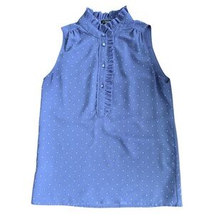J. Crew Ruffle Trim Popover Top Size 0